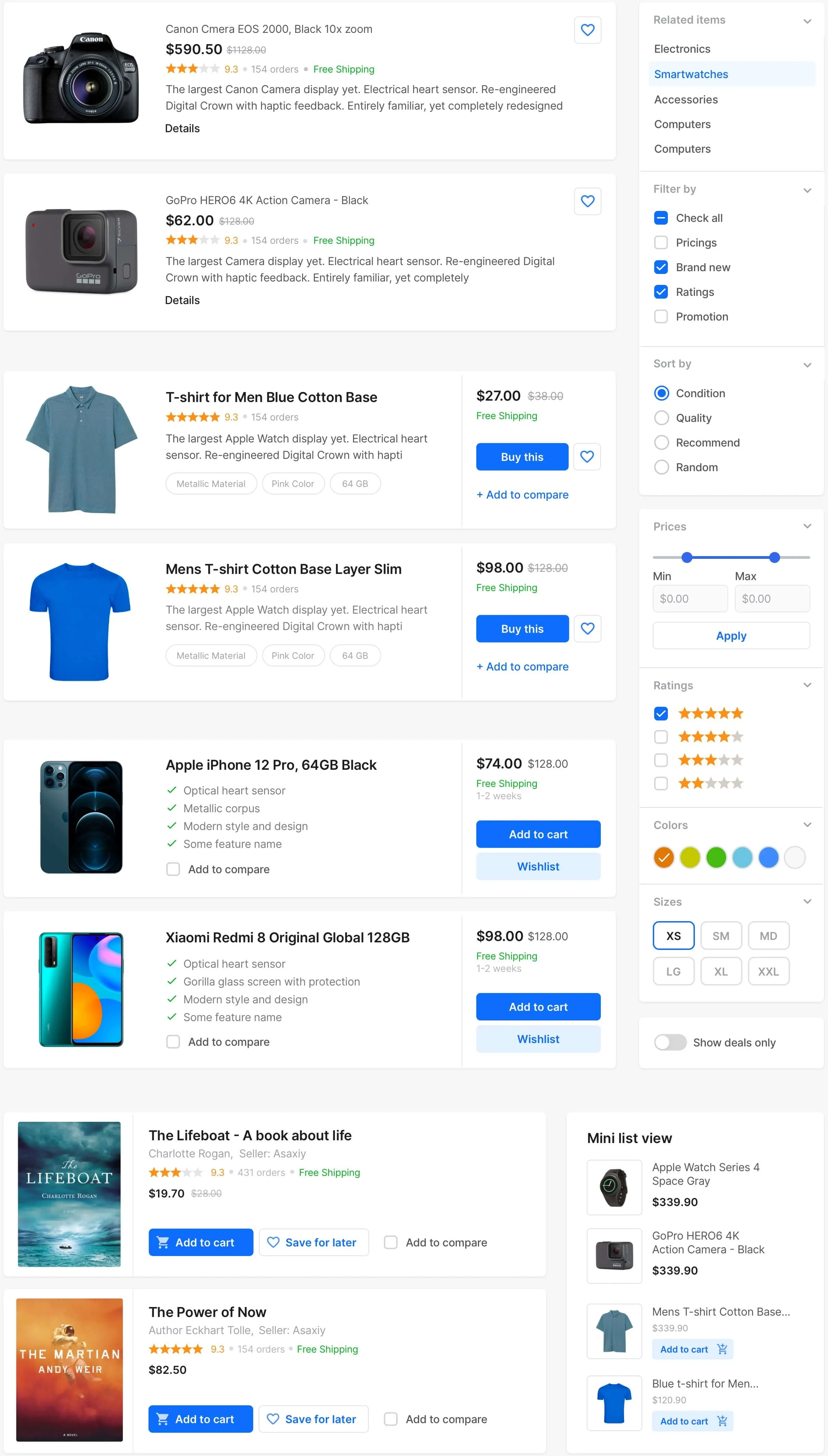 e-commerce product listing ideas